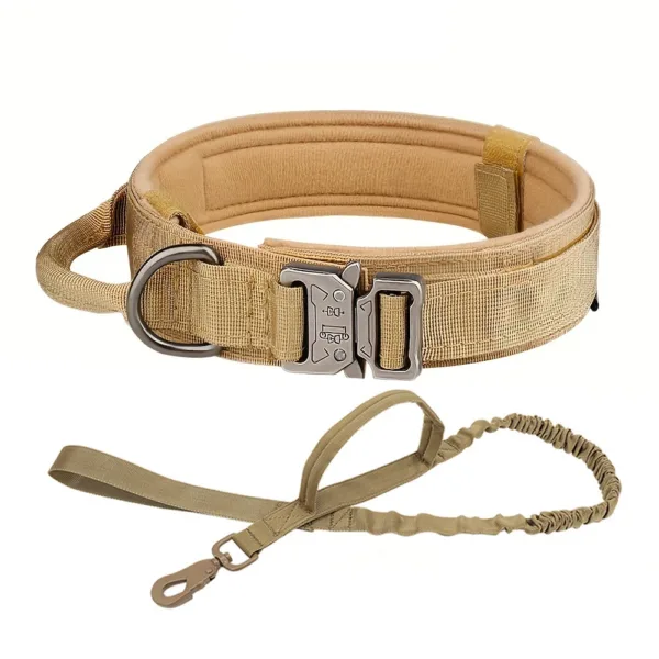 Dog Training Collar Adjustable Tactical Dog Collar And Leash Set Control Handle Pet Lead Collar For Small Big Dogs - Image 6