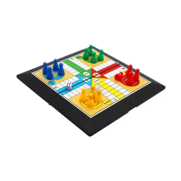 Ludo Game Set Strategy Game Parent Child Interaction with Foldable Board Travel Family Game for Teens Kids Children Party Toy - Image 2