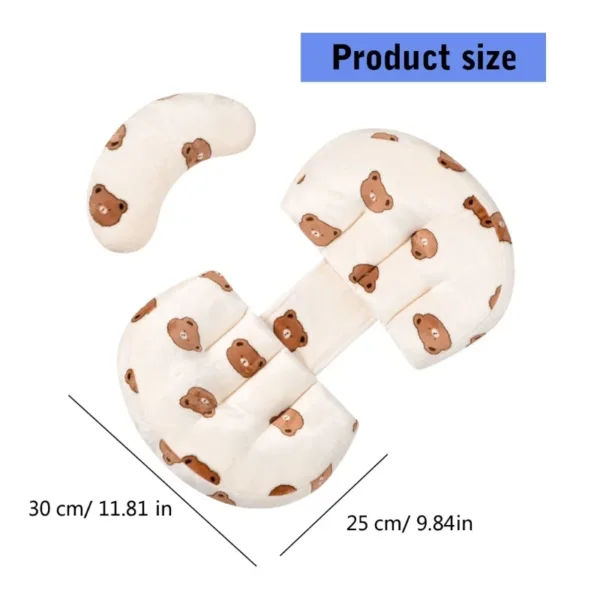 Soft Maternity Pillow Pregnancy Pillows Support for Back Belly of Pregnant Women Printed Bear Pattern Sleeping Pillow - Image 3