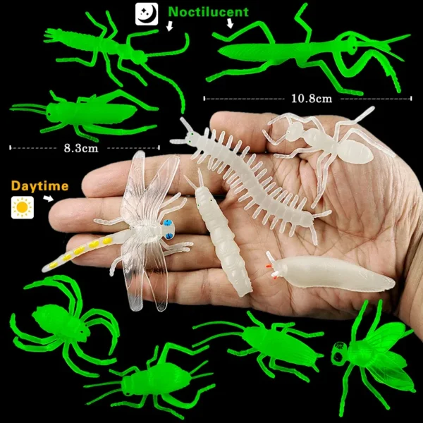 12Pcs Insect Spider Butterfly Fish Dinosaur Dog Cat Horse Figurine Farm Animal Model Action Figure Hot Toy Set For Children Gift