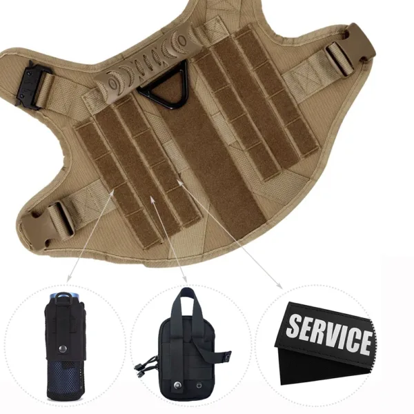 Large Dog Harness And Leash Set Pet German Shepherd Malinois Training Walking Vest Dog Harness And Collar For Medium Large Dogs - Image 6