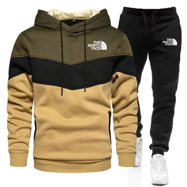 Men'S Spring And Autumn Printed Pullover Hoodie Trousers Two-Piece Outdoor Street Leisure Fashion Fitness Sportswear Suit - Image 5