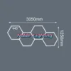 1-5PCS Honeycomb Led Light Garage Light Hexagon Led Lamp Led Tube Ceiling Lighting for Auto Car Body Repair Workshop Customized - Image 14