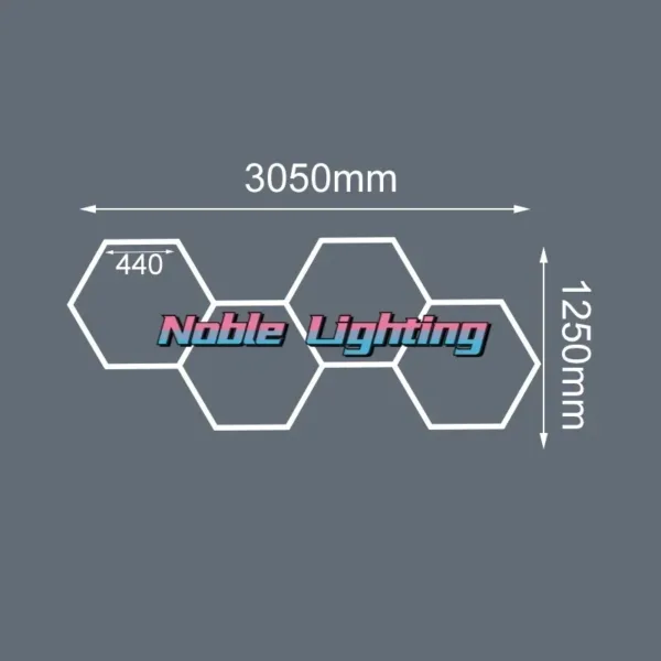 1-5PCS Honeycomb Led Light Garage Light Hexagon Led Lamp Led Tube Ceiling Lighting for Auto Car Body Repair Workshop Customized - Image 14