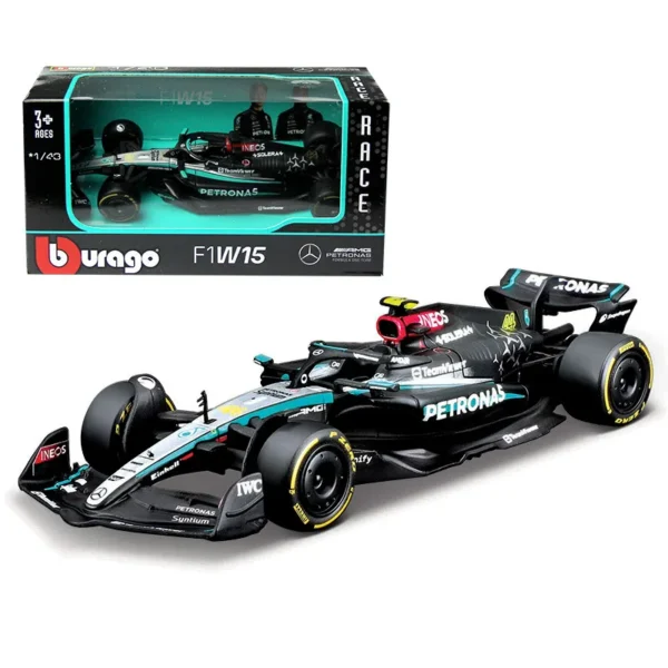 Bburago 1:43 2024 F1 Mclaren Mcl38 Monaco Grand Prix F1 Alloy Miniature Diecast Model #4 #81 Lando Norris ﻿F1 Car Toys Gift