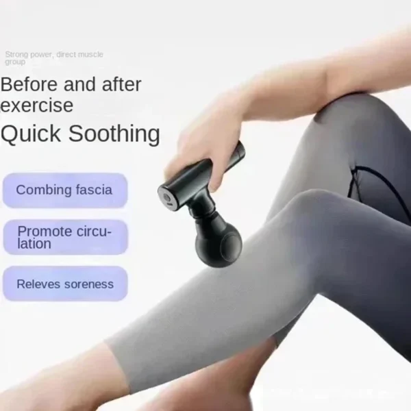 Xiaomi USB Mini Massage Gun Fascia Machine Muscle Relaxation Vibrating Rod Massage Fitness Equipment Neck Grab Fascia Gun New - Image 7