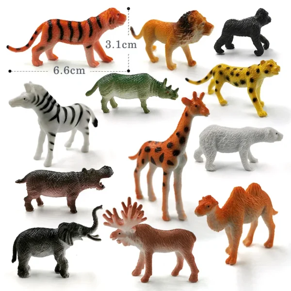 12Pcs Insect Spider Butterfly Fish Dinosaur Dog Cat Horse Figurine Farm Animal Model Action Figure Hot Toy Set For Children Gift - Image 4