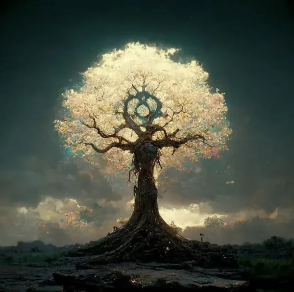 Fantasy White Tree Of Life Poster Prints For Living Room Home Decor Abstract Mythic Life Tree Canvas Painting Wall Art Aesthetic - Image 22