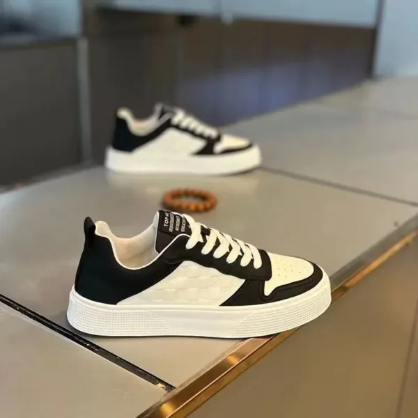 Casual Leather Men Sneakers New Mens Lace Up Designer Comfortable Trend Board Shoes for Men Breathable Sneakers Running Shoes 24 - Image 2