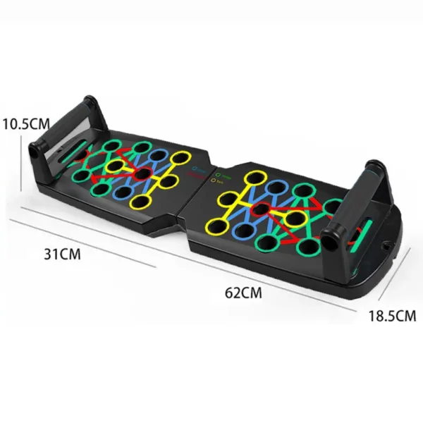 Portable Multifunctional Push-up Board Set With Handles Foldable Fitness Equipment For Chest Abdomen Arms And Back Training - Image 8