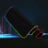 1 Pcs Large Gaming Mouse Pad Light Modes Touch Control Extended Soft Computer Keyboard Mat Non-Slip Rubber Base