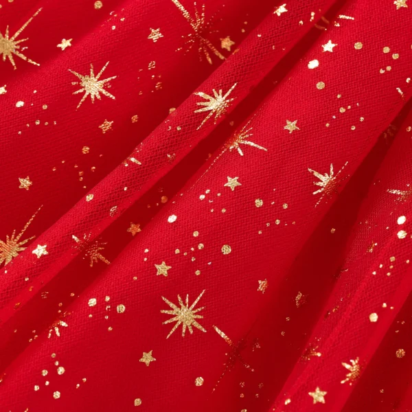 Newborn Baby Christmas Dress Outfit Long Sleeve Romper Tutu Skirt Red Dress Headband Infant Girls Festive Xmas Costume - Image 6