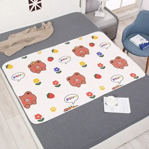 Baby Changing Mat Cover Diaper Mattress Bed Sheets for Newborn Baby Waterproof Portable Change Pad Table Floor Play Mat Reusable - Image 13
