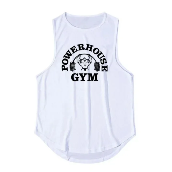 Men's Singlets Top for Fitness Gym T-shirts Suspenders Man Bodybuilding Shirt Vests Stringer Sleeveless Sweatshirt Clothing Vest - Image 4