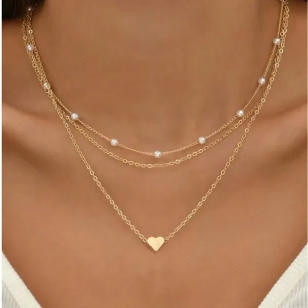 14K Gold Pearl Necklace - Image 3