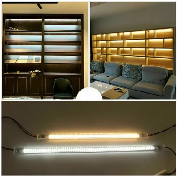 SMD Fluorescent Floodlight Tube Bar 220V LED Rigid Light Strip High Brightness 30cm/40cm/50cm Industries Showcase Display Lamp - Image 8