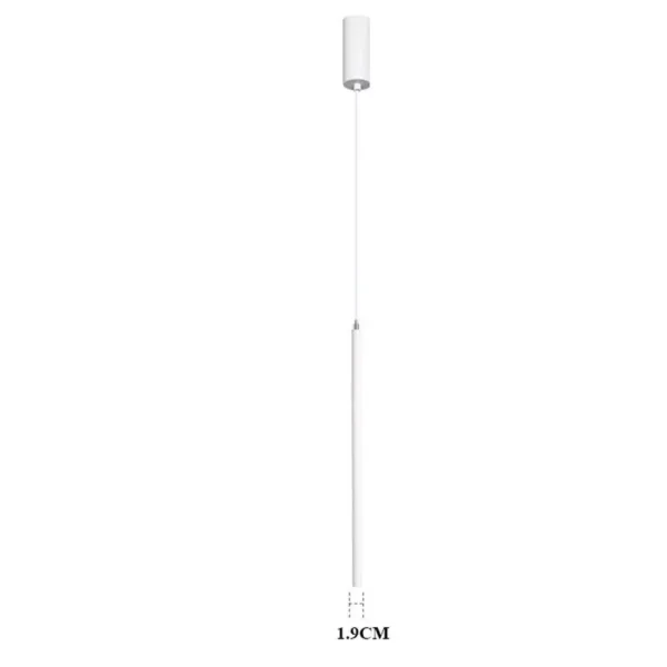 Superfine 2CM Led Pendant Lights Long Tube Hanging Lamp Kitchen Island Dining Room Table Pendant Lamp Bedroom Bedside Droplight - Image 5