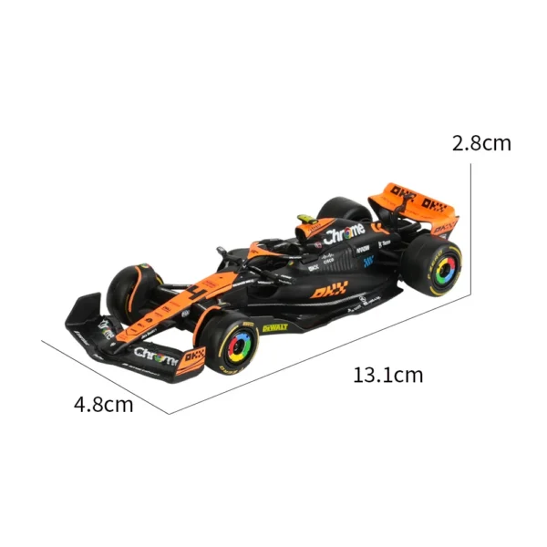 Bburago 1:43 2024 F1 Mclaren Mcl38 Monaco Grand Prix F1 Alloy Miniature Diecast Model #4 #81 Lando Norris ﻿F1 Car Toys Gift - Image 13