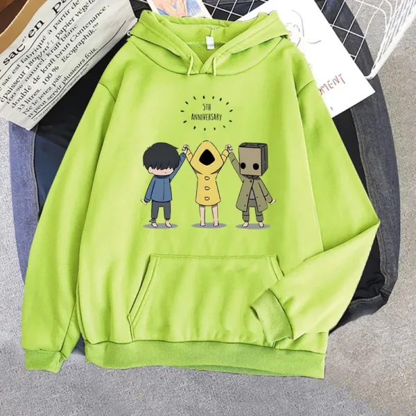 Little Nightmares Fleece Anime Hoodies Aesthetic Manga Sweatshirts Graphic Men/women Clothes Harajuku Pocket Streetwear Printed - Image 6