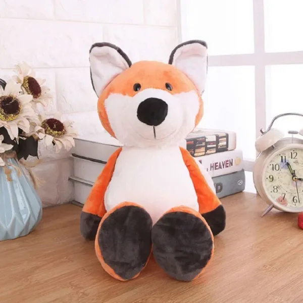 25CM Kawaii Jungle Animal Plush Toys Forest Animal Plush Dog Zebra Elephant Lion Fox Giraffe Children's Toys Doll Birthday Gift - Image 4