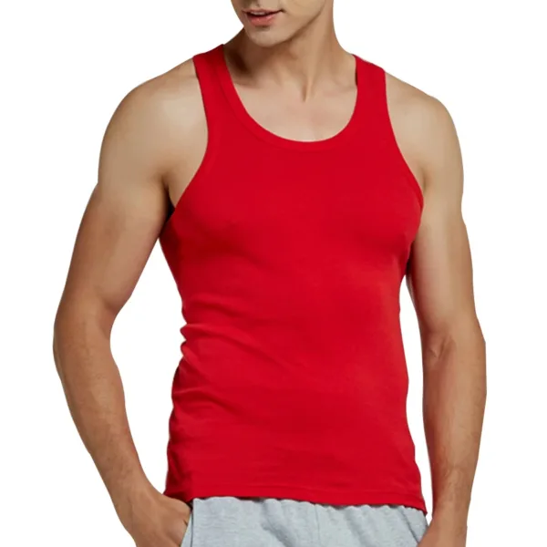 Tank Tops Men Cotton Running Vest Fitness Cool Summer Sleeveless Top Gym Sport Slim Casual Undershirt Male 9 Colors 1PCS - Image 22