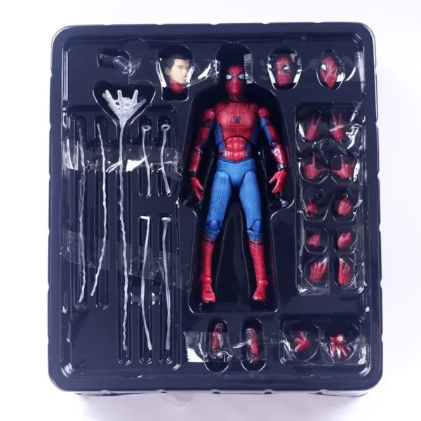Marvel Mafex 044 Avengers Spiderman Action Figure Statue Can Change Tom Holland Face Spider Man Model Doll Toys Collection Gift - Image 2