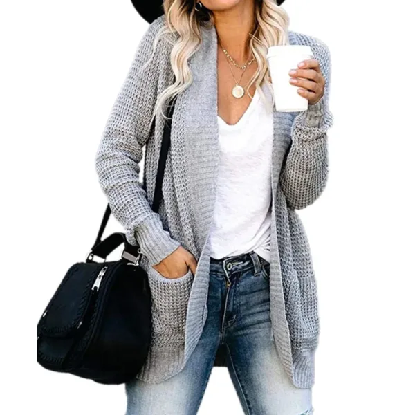 Autumn Long Coat Women Jumper Pull Femme Loose Knitted Ladies Outerwear Ropa Mujer Fashion Cardigan Jacket Sweater Woman Clothes - Image 10