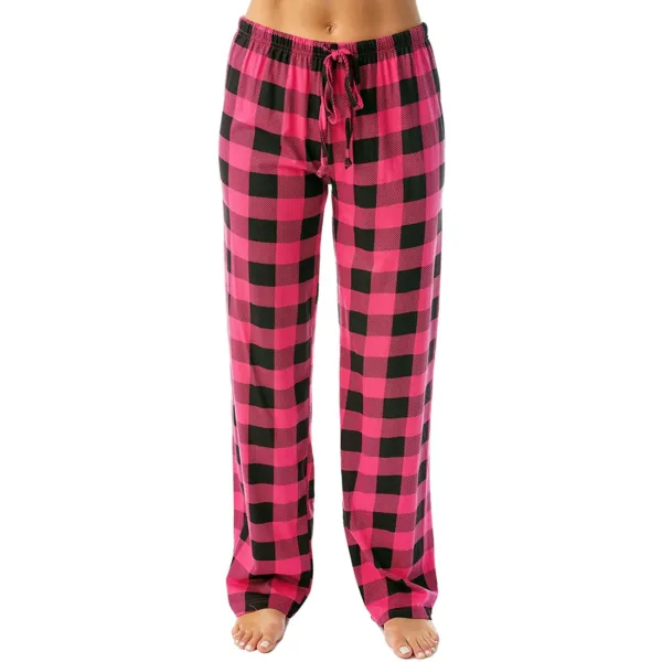 Women Christmas Pajama pants Autumn Winter Plaid Printed Pants Fashion Casual Wide Leg Pants Clothing Streetwear - Image 11