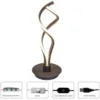 Bymaocar Modern Black Bedroom LED Spiral Table Lamp Bedside Desk Home Decoration Curved Light 6000K-6500K Low Energy Consumption - Image 2