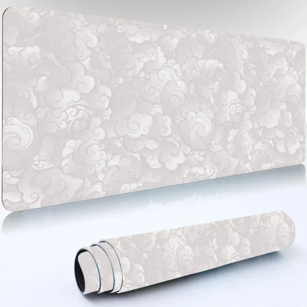 Japan Clouds Mousepad Kawaii Black Deskmat Offices Carpet Large Gaming Mousepad Laptop Computer Rubber Mouse Pad Accessories - Image 3