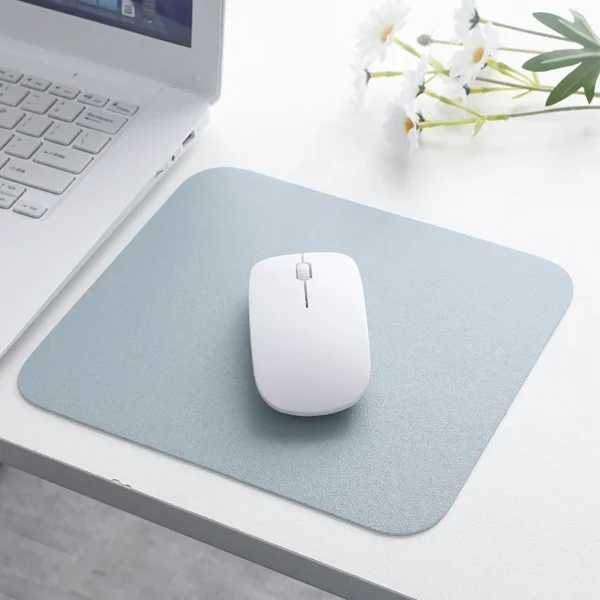 Waterproof PU Leather Mouse Pad Gaming Mouse Pad Simple Solid Color Antislip Computer Desk Accessories School Office Accessories - Image 19