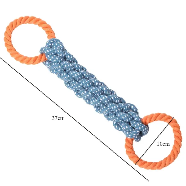 Cotton Rope Interactive Dog Toys Hand Knitted Dog Molar Cleaning Teeth Bite Resistant Puppy Dog Chew Toys Pet Accessories - Image 5