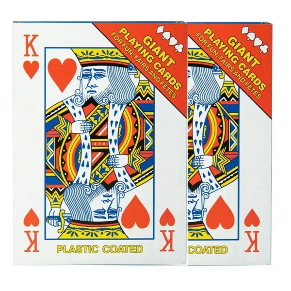 Oversized Super Jumbo Poker Playing Cards 4x Larger Travel Carnival Wedding Birthday Party Favors Family Board Games For Adults - Image 2