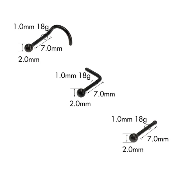 Nose Ring Studs Set - Image 4
