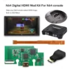 HISPEEDIDO For N64 Digital HDMI Mod Kits Transfer Port PCB Sets Play Games on TV, Game Console Spares 3 Aspect Ratio - Image 3