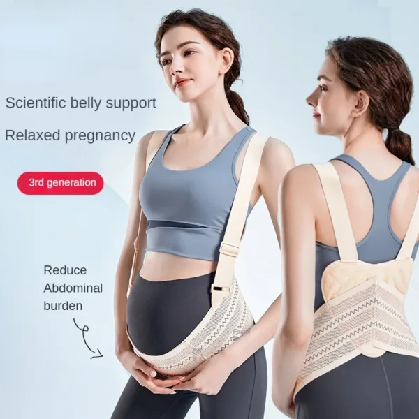 Maternity Belt Pregnant Belly Pregnancy Support Band Double Support Back Waist Care Relieving Back Pelvic Pain Adjustable - Image 4