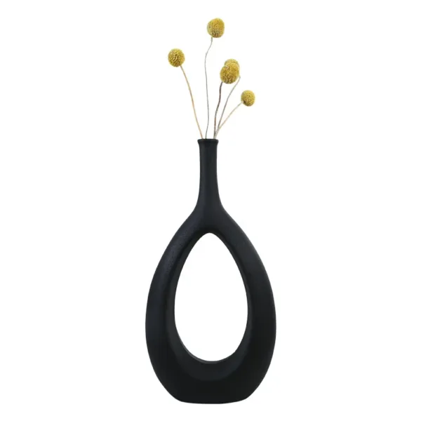 Ceramic Hollow Vase Nordic Flower Pot Modern Art Planter Pots Office Living Room Desktop Interior Home Decoration Accessories - Image 4