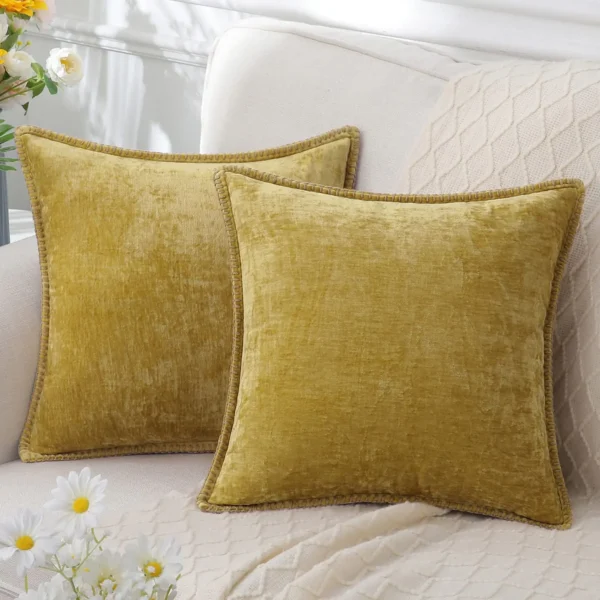 Olanly Chenille Cushion Cover 45x45 Pillow Cover 40x40cm Sofa Decorative Throw Pillow Case Soft Luxury For Living Room Decor﻿ - Image 14