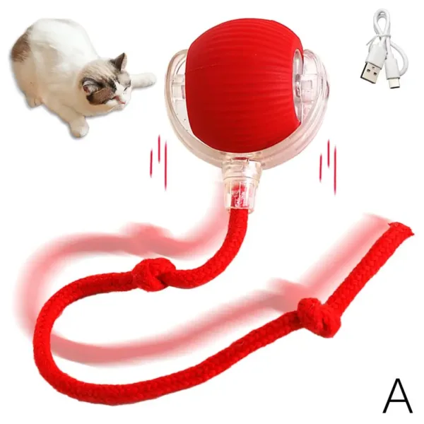 Interactive Cat Rolling Ball Super Drive Cat Rolling Balls With Bird Chirping Motion Activated Sensor Pet Kitten Teaser Game Toy - Image 7