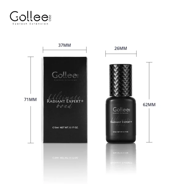 Gollee Eyelash Glue 0.5s Fast drying lashes glue for Salon Artist Eyelash Extensions Glue Profession eyelash extension supplies - Image 12
