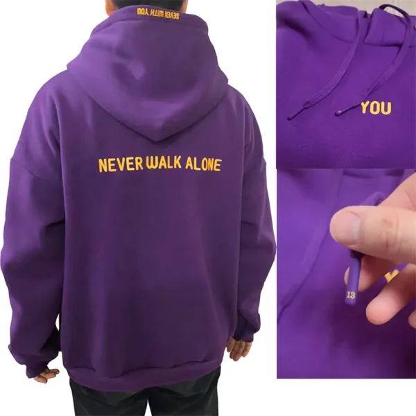 2024 Original Hoodie Printed Seven With You 13 You Never Walk Alone Digital File Jimin Merch For Fans Card Purple Sweatshirt - Image 7