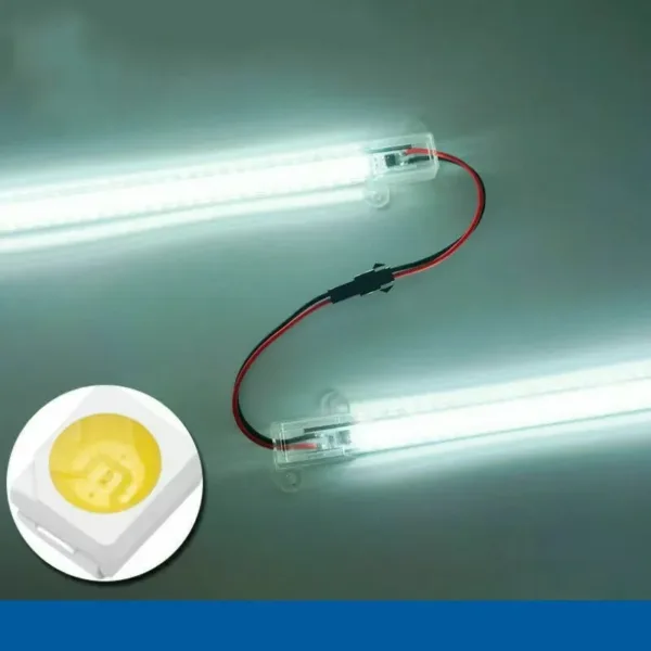SMD Fluorescent Floodlight Tube Bar 220V LED Rigid Light Strip High Brightness 30cm/40cm/50cm Industries Showcase Display Lamp - Image 5