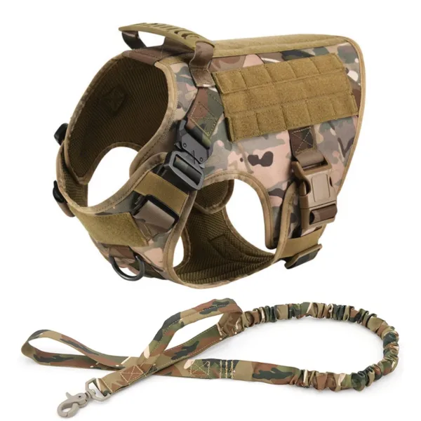 Large Dog Harness And Leash Set Pet German Shepherd Malinois Training Walking Vest Dog Harness And Collar For Medium Large Dogs - Image 13