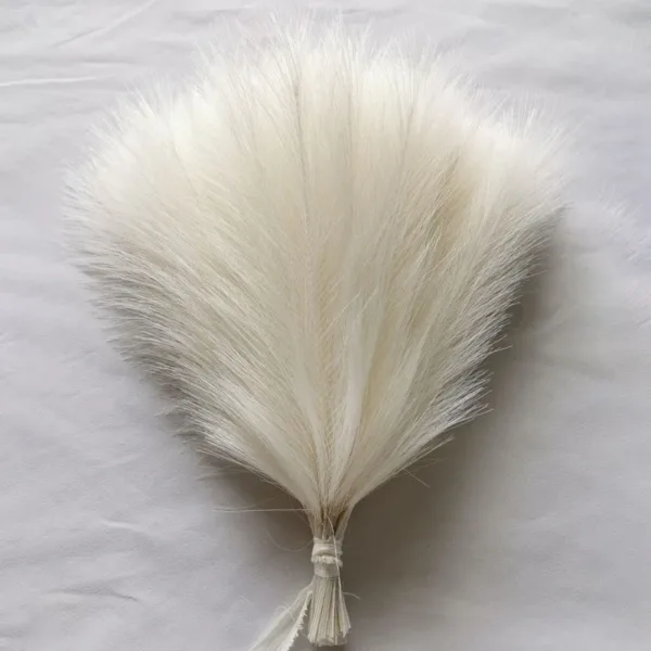 Faux Pampas Grass Beige 10PCS,Small Artificial Pompas Grass Decor for Vase,Fake Fluffy Pampas Floral for Home Wedding Boho Decor - Image 5