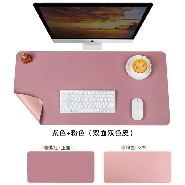 Large Mouse Pad Extra Big Non-Slip Desk Pad Waterproof PU Leather Desk Table Protector Gaming Mouse Mat for Game Office Work - Image 4