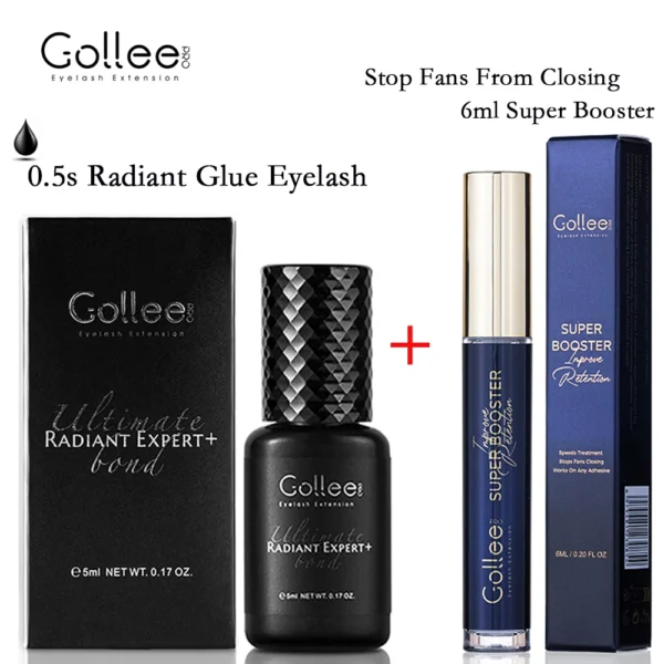 Gollee Eyelash Glue 0.5s Fast drying lashes glue for Salon Artist Eyelash Extensions Glue Profession eyelash extension supplies - Image 7