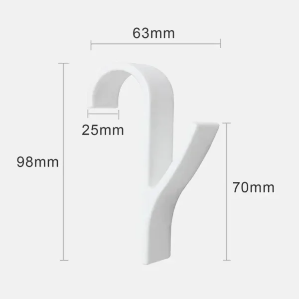 Kitchen Bathroom Hanger Clips Storage Racks White Clear Hanger Heated Towel Radiator Rail Clothes Scarf Hanger Hooks Holder - Image 18