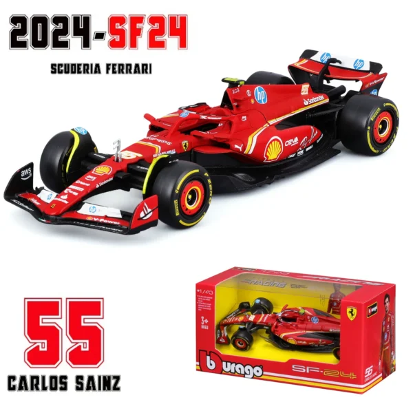 Bburago 1:43 Mercedes-AMG W14 W15 #44 #63 Racing Formula Car Static Simulation Diecast Alloy Model Car - Image 20