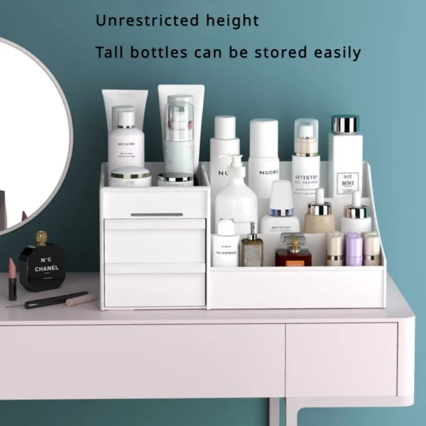 Large-capacity Cosmetic Storage Box Storage Makeup Organizer Jewelry Nail Polish Organizers Bathroom Plastic Organization Home - Image 5