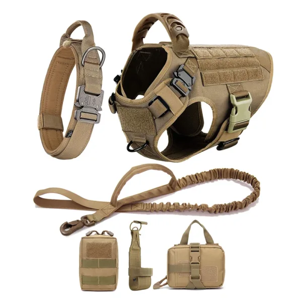 Large Dog Harness And Leash Set Pet German Shepherd Malinois Training Walking Vest Dog Harness And Collar For Medium Large Dogs - Image 20